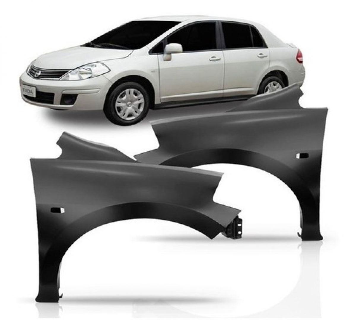 Paralama  Tiida Hatch Sedan Lado Esquerdo Motorista