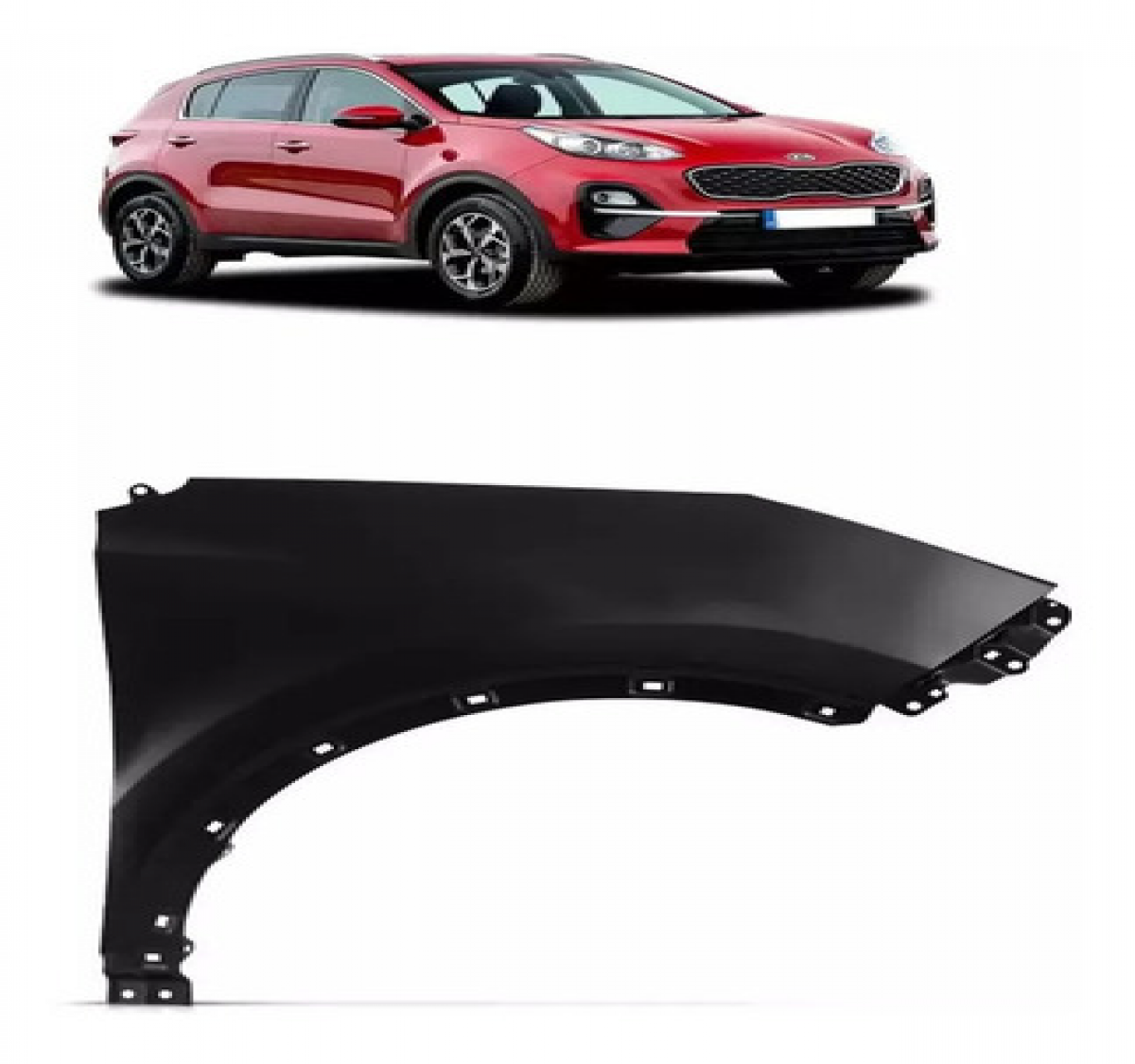 Paralama Sportage 2017 2018 2019 2020 Lado Direito 