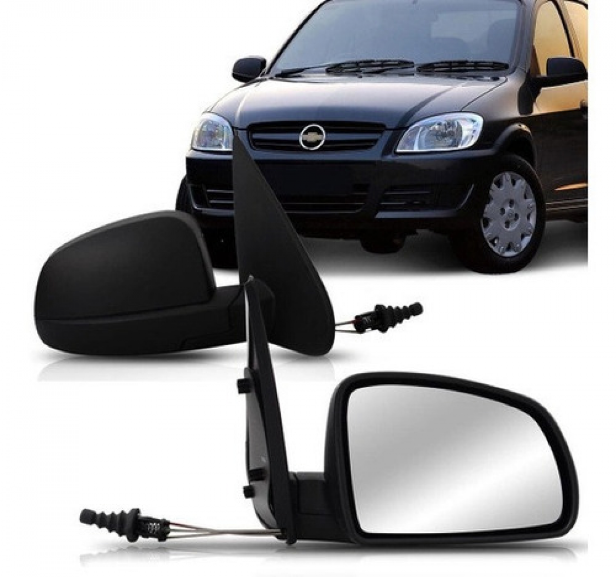 Retrovisor Celta Prisma 07 08 09 10 11 14 Com Inter Esquerdo