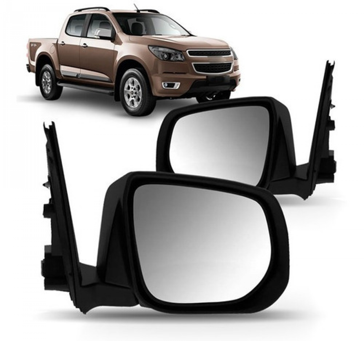 Retrovisor Manual S10 2013 14 15 16 Lado Direito