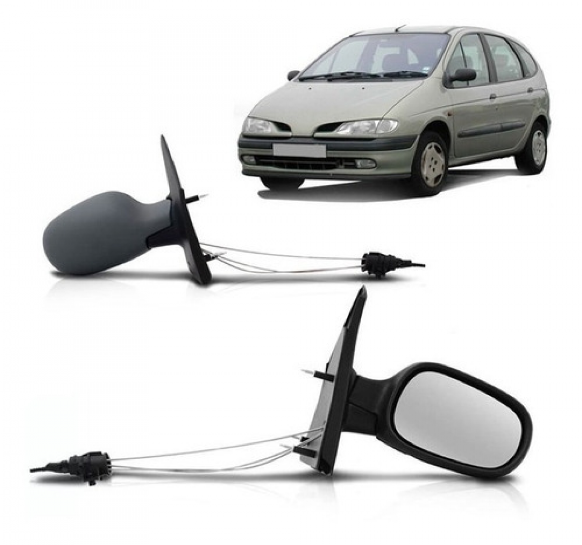 Espelho Retrovisor Scenic Comando Interno 1999/2008 Direito