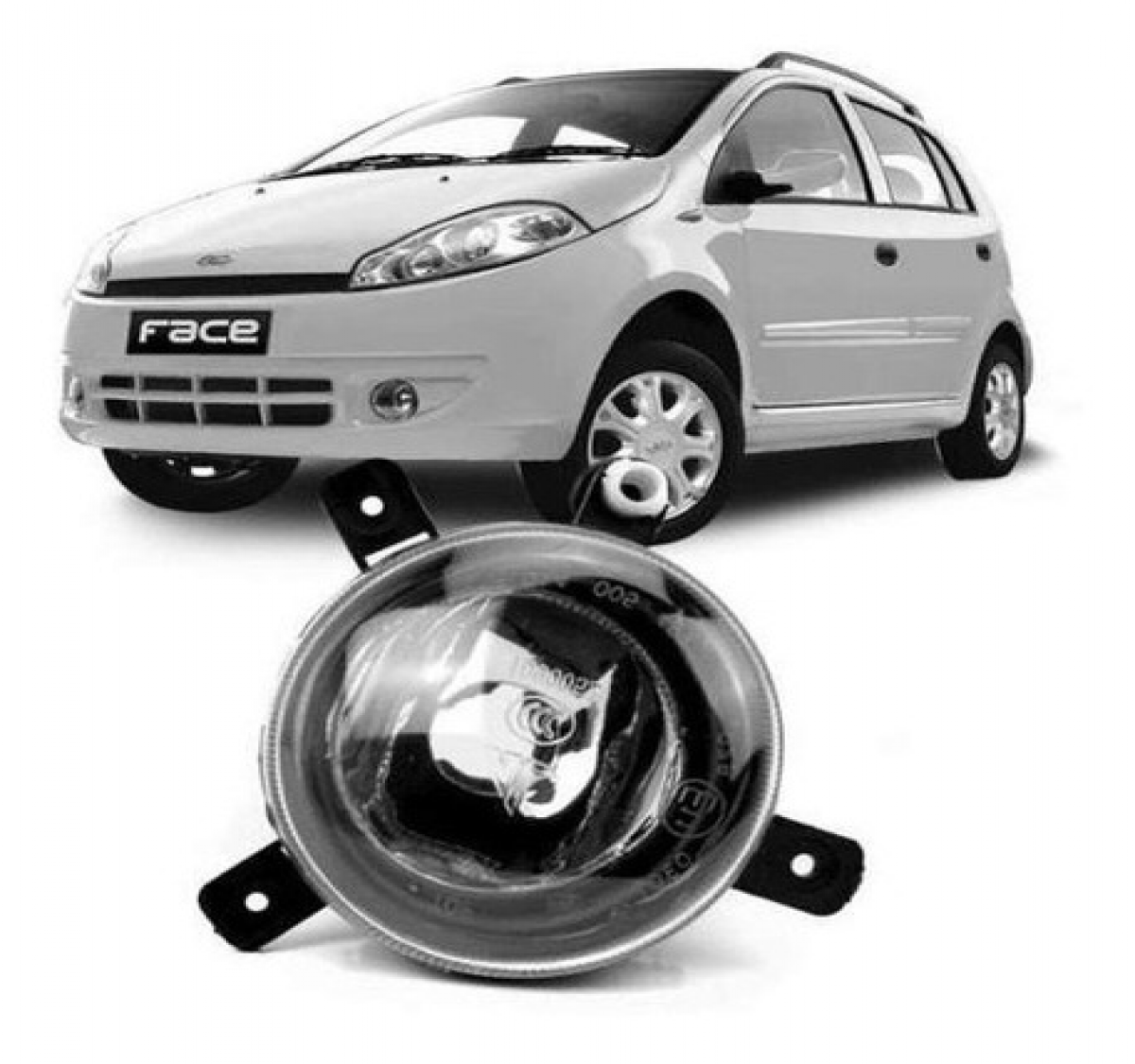Farol Auxiliar Neblina Milha Para Chery Face Lado Esquerdo 