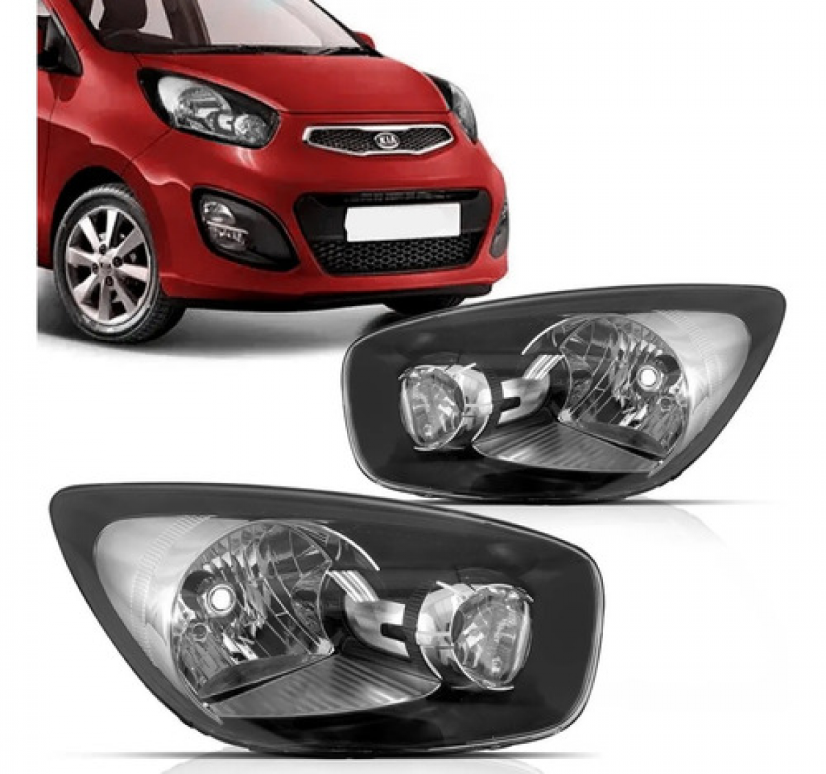 Farol Dianteiro Com Mascara Picanto 2012 2013 2014 2015