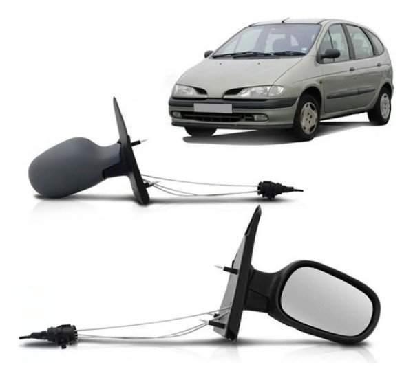 Espelho Retrovisor Scenic Comando Interno 1999/2008 Direito