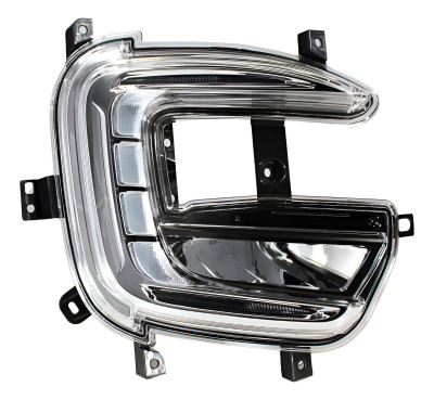 Farol Auxiliar Captur Com Milhas Em Led E Luz Diurna Drl L/d Branco