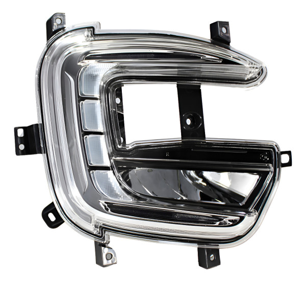 Farol Auxiliar Captur Com Milhas Em Led E Luz Diurna Drl L/d Branco