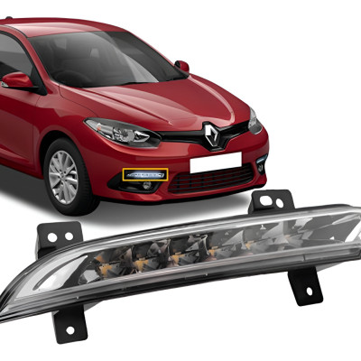 Farol Auxiliar  Fluence Drl Daylight Led Lado Direito Branco