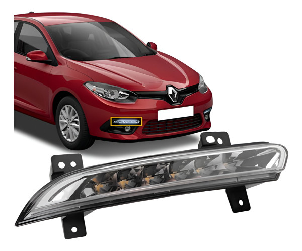 Farol Auxiliar  Fluence Drl Daylight Led Lado Direito Branco