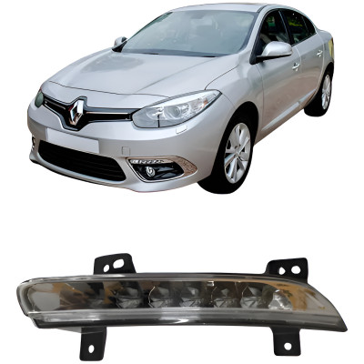 Farol Auxiliar  Fluence Drl Daylight Led Lado Esquerdo Branco