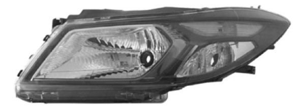 Farol Onix Prisma 2012 2013 14 15 16 17 18 19 Mascara Negra Esquerdo/motorista