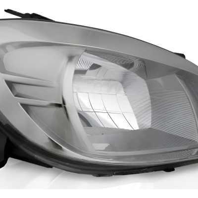 Farol Principal Celta 07/... Prisma Ld Cromo Escuro Direito/passageiro