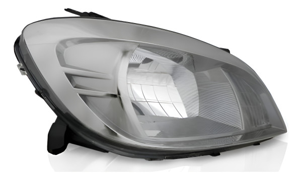 Farol Principal Celta 07/... Prisma Ld Cromo Escuro Direito/passageiro