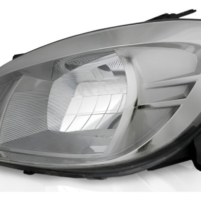 Farol Principal Celta 07/... Prisma Le Cromo Escuro Esquerdo/motorista