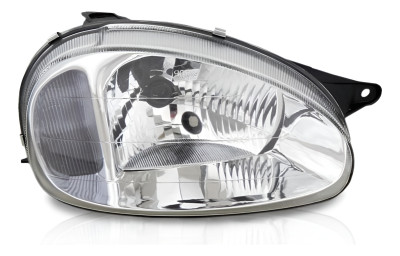 Farol Principal Corsa 00/ Lente Lisa Ld Classic Carcaca Pret Direito/passageiro