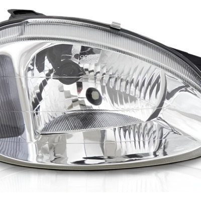 Farol Principal Corsa 00/ Lente Lisa Ld Classic Carcaca Pret Direito/passageiro