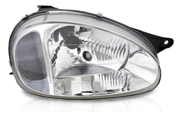 Farol Principal Corsa 00/ Lente Lisa Ld Classic Carcaca Pret Direito/passageiro