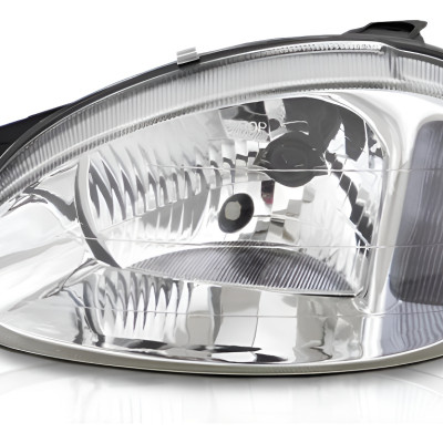 Farol Principal Corsa 00/ Lente Lisa  Le Classic Carcaca Pre Esquerdo/motorista