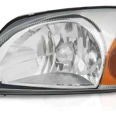 Farol Principal Fiesta Street 00/04 Le Courrier Pisca Ambar Esquerdo/motorista