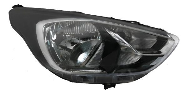 Farol Principal Ka 19 20 21 Ld Titanium Preto Com Aro Cromad Direito/passageiro