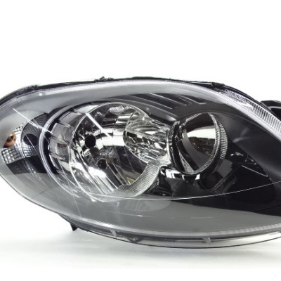 Farol Principal Palio 12/... Negro Ld Direito/passageiro