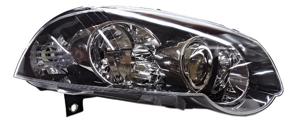 Farol Principal Palio / Siena 08/... Strada Ld Mascara Negra Direito/passageiro