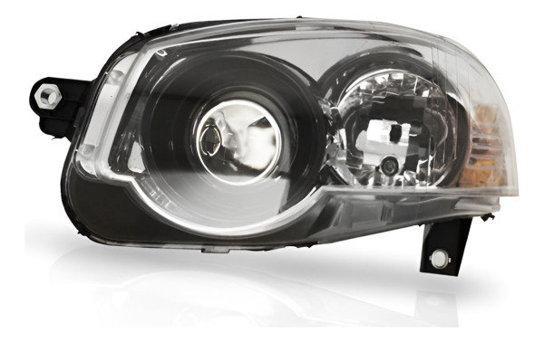 Farol Principal Palio Siena 08/ Strada Le Cromado C/ Negro Esquerdo/motorista