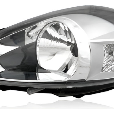 Farol Principal Punto 12 13 14 15 16 Le Cromo Negro Esquerdo/motorista