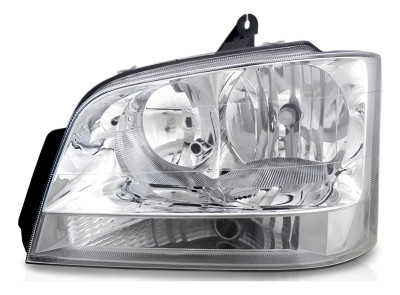Farol Principal S10 Blazer 01/12 Cromado Pisca Cristal Le Esquerdo/motorista