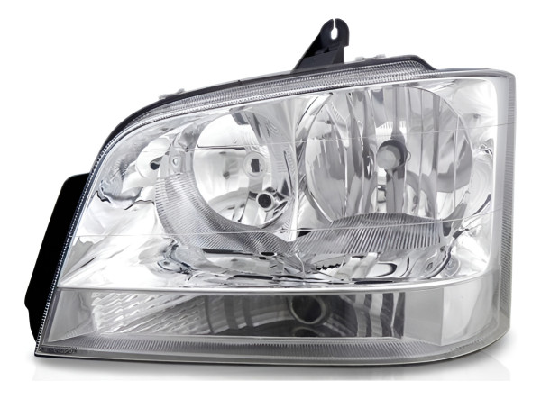 Farol Principal S10 Blazer 01/12 Cromado Pisca Cristal Le Esquerdo/motorista