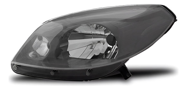 Farol Principal Sandero 12 13 14 15 Le Cinza Esquerdo/motorista