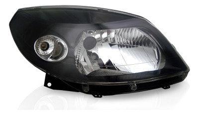 Farol Principal Sandero Ld 07 08 09 10 Negro Direito/passageiro