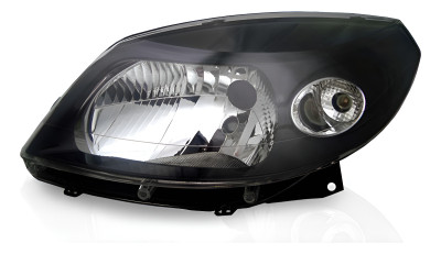 Farol Principal Sandero Le 07 08 09 10 Negro Esquerdo/motorista