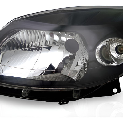 Farol Principal Sandero Le 07 08 09 10 Negro Esquerdo/motorista
