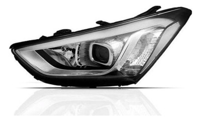 Farol Principal Santa Fe 13 14 15 16 17 18 Le Led Esquerdo/motorista