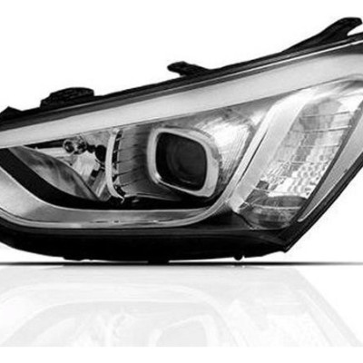 Farol Principal Santa Fe 13 14 15 16 17 18 Le Led Esquerdo/motorista
