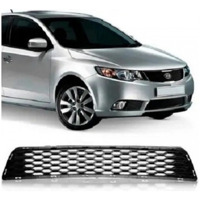 Grade Central Inferior Parachoque Cerato 2008 2009 2011 2012 Preto Esquerdo