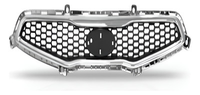 Grade Parachoque Com Cromado Picanto 2012 2013 2014 Brilhante