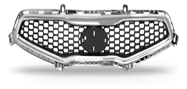 Grade Parachoque Com Cromado Picanto 2012 2013 2014 Brilhante