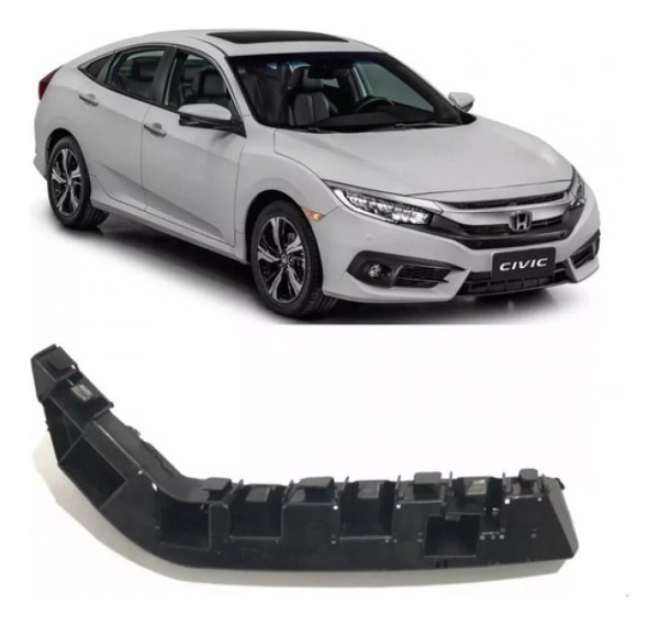 Guia Suporte Parachoque Civic 2016 2017 2018 Lado Esquerda