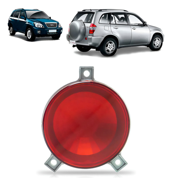 Lanterna Traseira Neblina Lampada Tiggo 2010 2011 2012 2013 Direito Vermelho