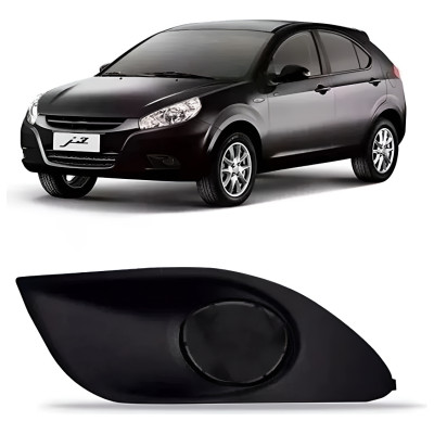 Moldura Grade Farol Milha J3 Lado Direito Preto Direito