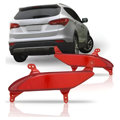 Par Lanterna De Neblina Santa Fe 13 14 15 16 Led Direito/passageiro Original