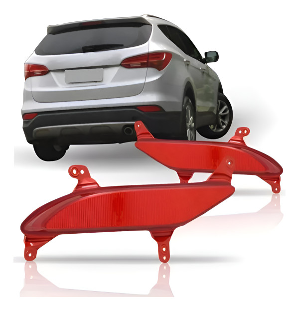 Par Lanterna De Neblina Santa Fe 13 14 15 16 Led Direito/passageiro Original