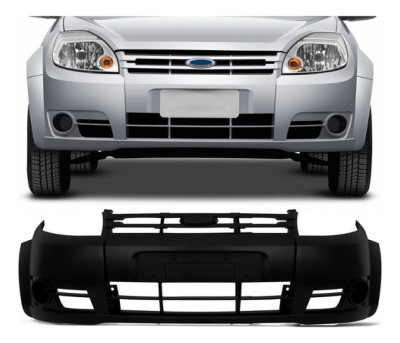 Parachoque Dianteiro  Ka 2008 09 10 2011 Liso Para Pintura Preto