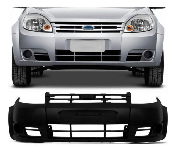 Parachoque Dianteiro  Ka 2008 09 10 2011 Liso Para Pintura Preto