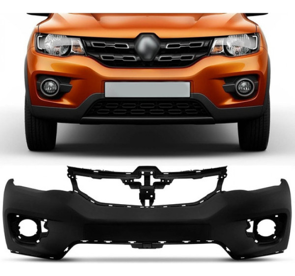 Parachoque Dianteiro  Kwid 2018 2019 2020 Superior Preto