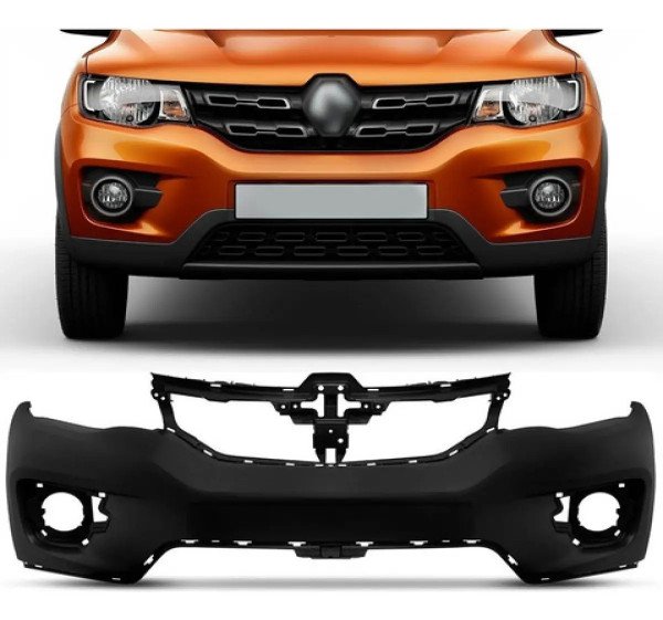 Parachoque Dianteiro  Kwid 2018 2019 2020 Superior Preto