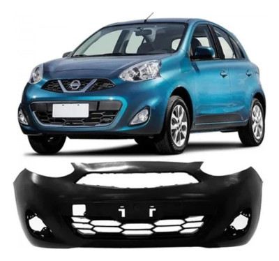 Parachoque Dianteiro March 2014 2015 2016 2017 2018 Preto