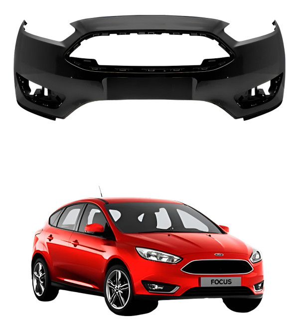 Parachoque Dianteiro Para Ford Focus 2016 2017 2018 2019 Preto