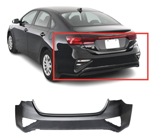 Parachoque Traseiro Superior Cerato 2020 2021 2022 2023 Preto